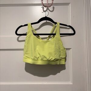 Women's Neon Yellow Sports Bra
